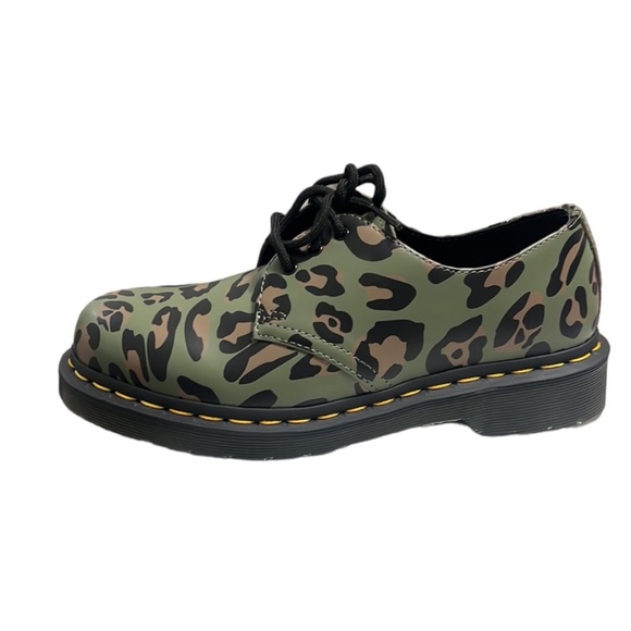Dr. Martens 1461 Distorted Leopard Printed Lace-Up Shoes Size 7 NEW - Picture 6 of 10